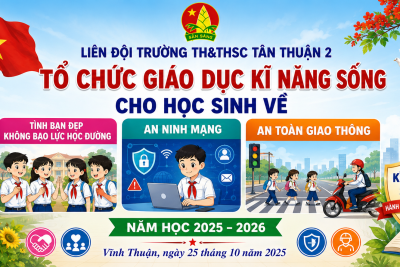 TỔ CHỨC CHUYÊN ĐỀ ” XÂY DỰNG TÌNH BẠN ĐẸP – NÓI KHÔNG VỚI BẠO LỰC HỌC ĐƯỜNG” NĂM HỌC 2025 – 2026