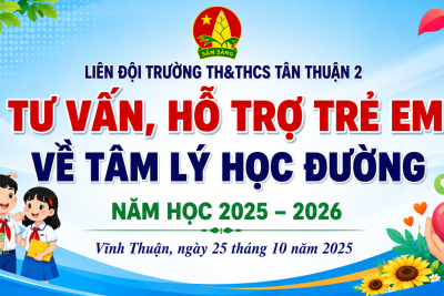 TƯ VẤN HỔ TRỢ GIÚP TRẺ EM TÂM LÝ HỌC ĐƯỜNG  NĂM HỌC 2025 – 2026